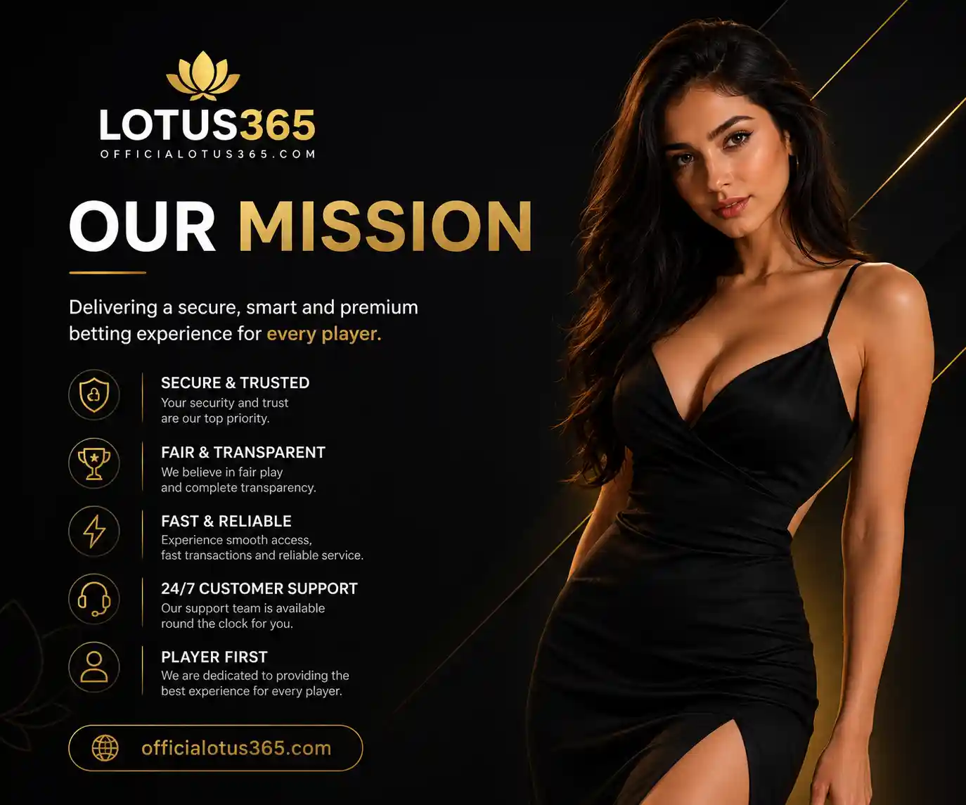 Our mission Banner By Officialotus365.com