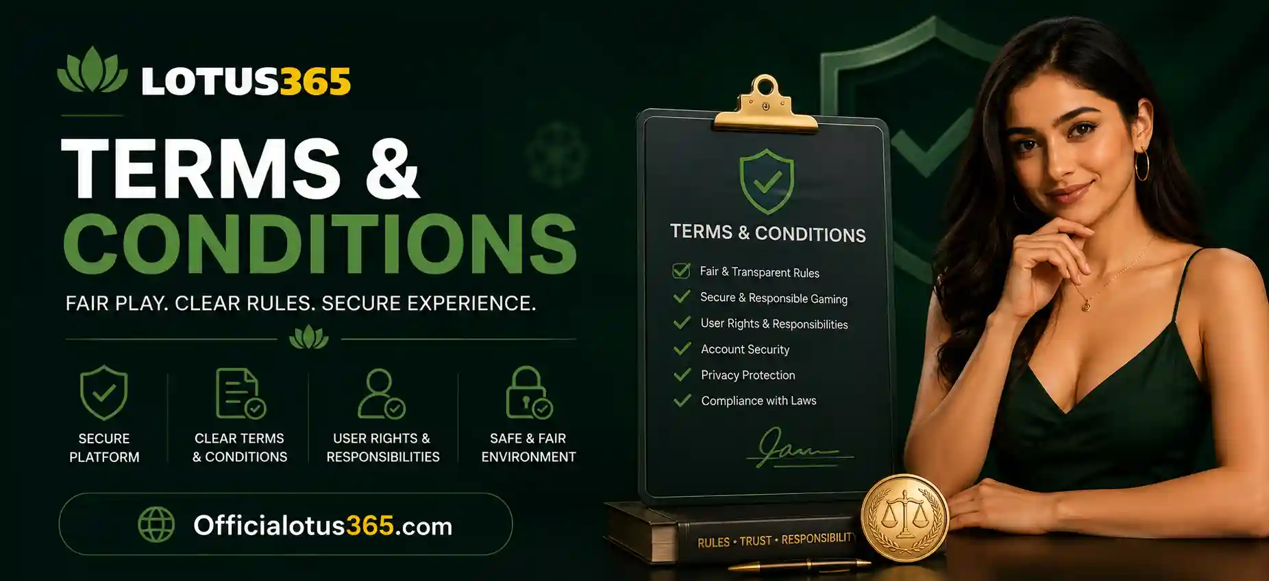 Terms And Conditions Banner By Officialotus365