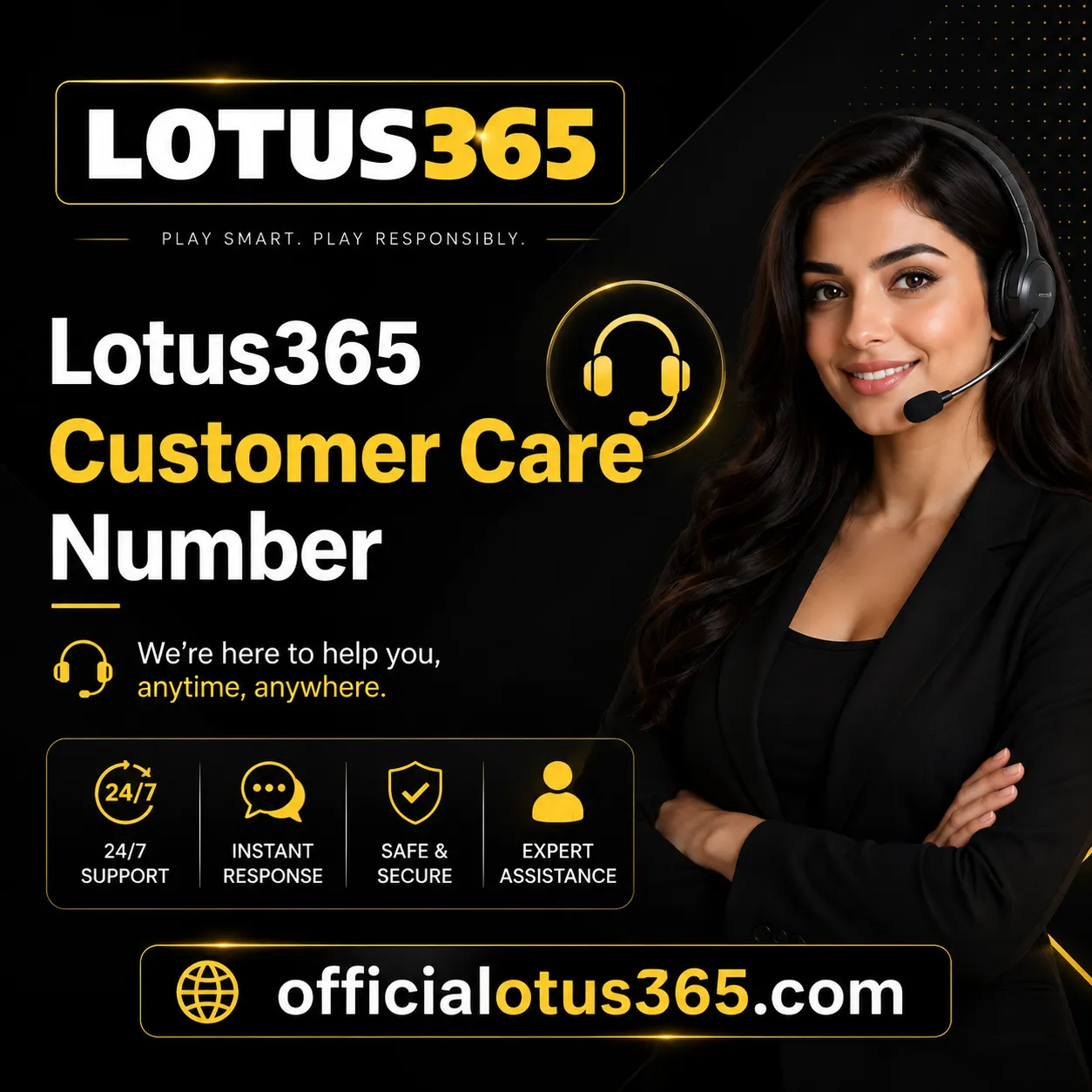 Lotus365 Customer Care Number Banner by Officialotus365