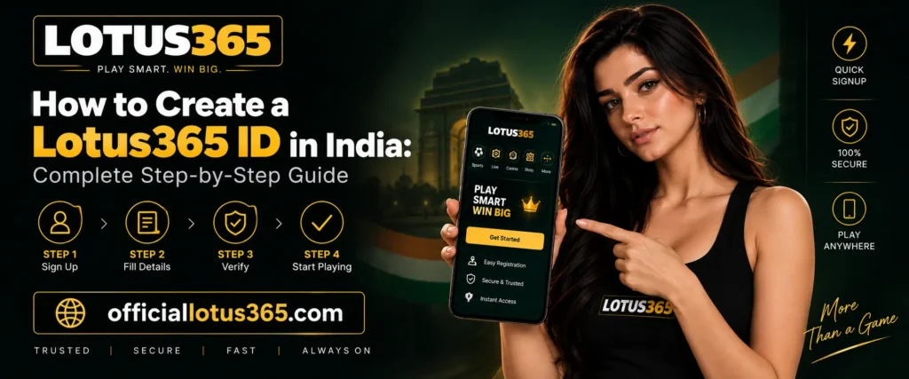 How to Create a Lotus365 ID in India Guide Banner by Officialotus365